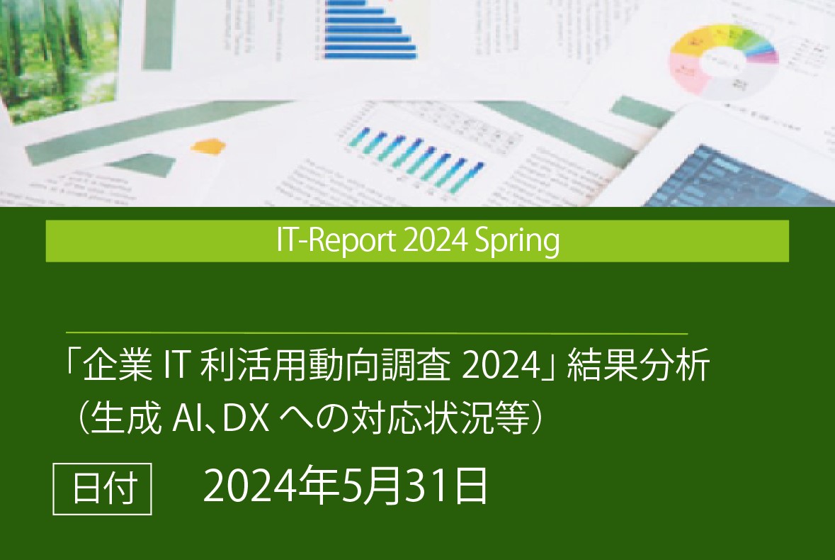 IT-Report 2024 Spring コラム「DXの現在地と成果の活用」（松下　尚史）の画像